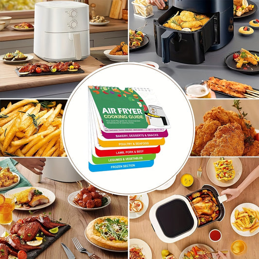 Air Fryer Cheat Table Magnet Cooking Guide Booklet