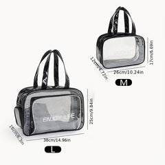 Double Layer Toiletry Bag Large Capacity Waterproof Travel Bag