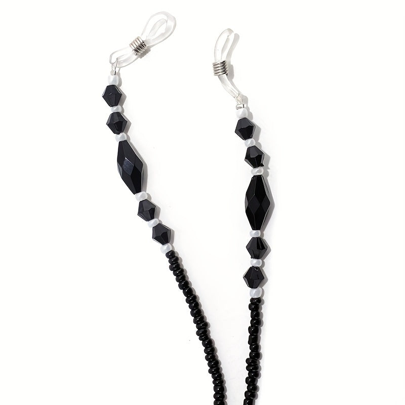 Rhombus Beaded Glasses Chain Anti Slip Sunglasses Reading Glasses Lanyard