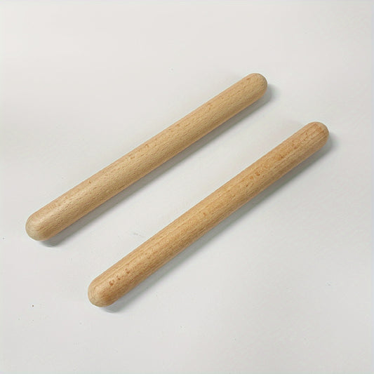2pcs Orff Musical Instrument Natural Drum Stick Rhythm Resonance Stic