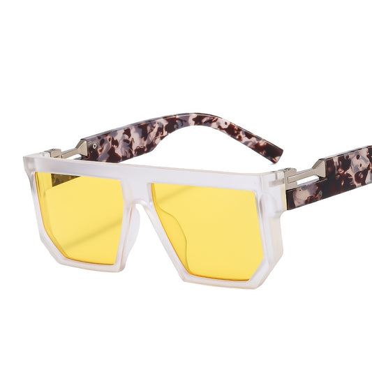 Vintage Ladies Oversized Square Sunglasses Sun Protection