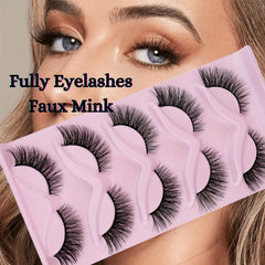 Long Fluffy Thick Cat Eye Lashes for Volume and Lengthening
