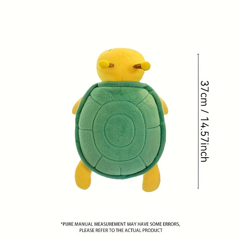 Turtle Bee Plush Toy Transforming Plushie Green Shell & Yellow Body
