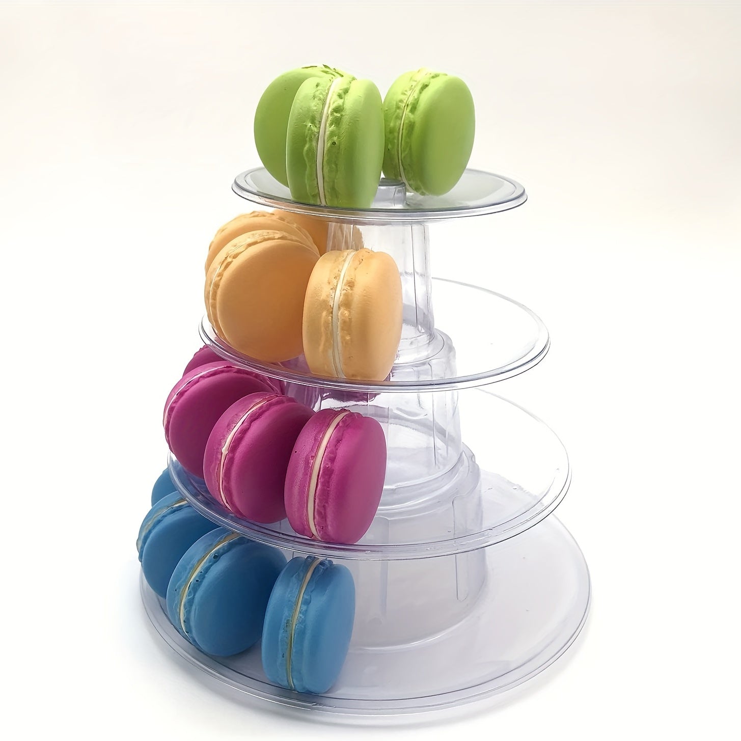 3 4 6 10 Tier Macaron Display Stand Round Tower Cake Stand
