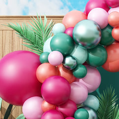132pcs Flamingo Balloons Arch Garland Kit