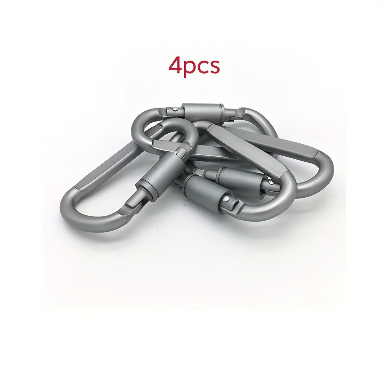 Aluminum Alloy D-Shaped Hanging Buckle for Camping, Hiking, Fishing