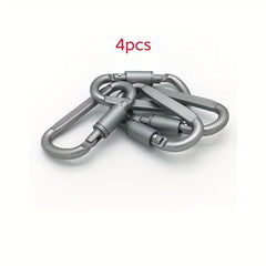 Aluminum Alloy D-Shaped Hanging Buckle for Camping, Hiking, Fishing
