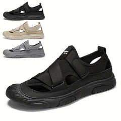 Men's Non Slip Hook And Loop Sandals Comfortable Beach Shoes