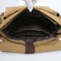 Canvas Sling Bag with Tablet Compartment