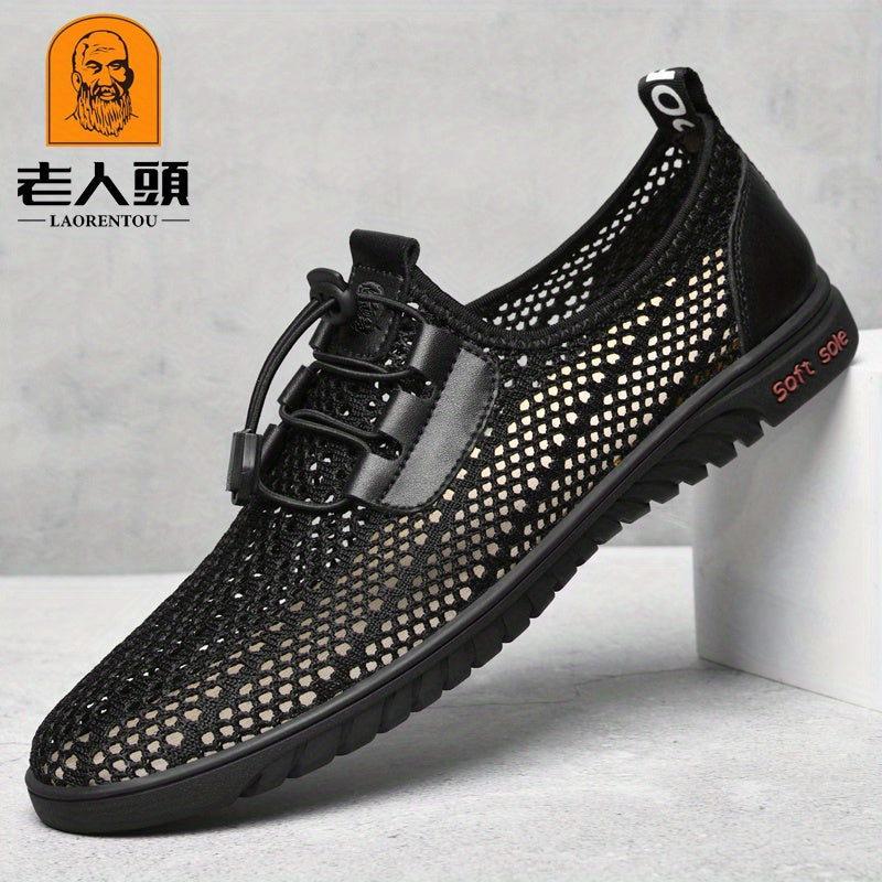 LAORENTOU Men's Hollow Out Shoes Spring Summer