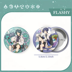 Game Cartoon Badges Character Figure Anime Pendant Decoration