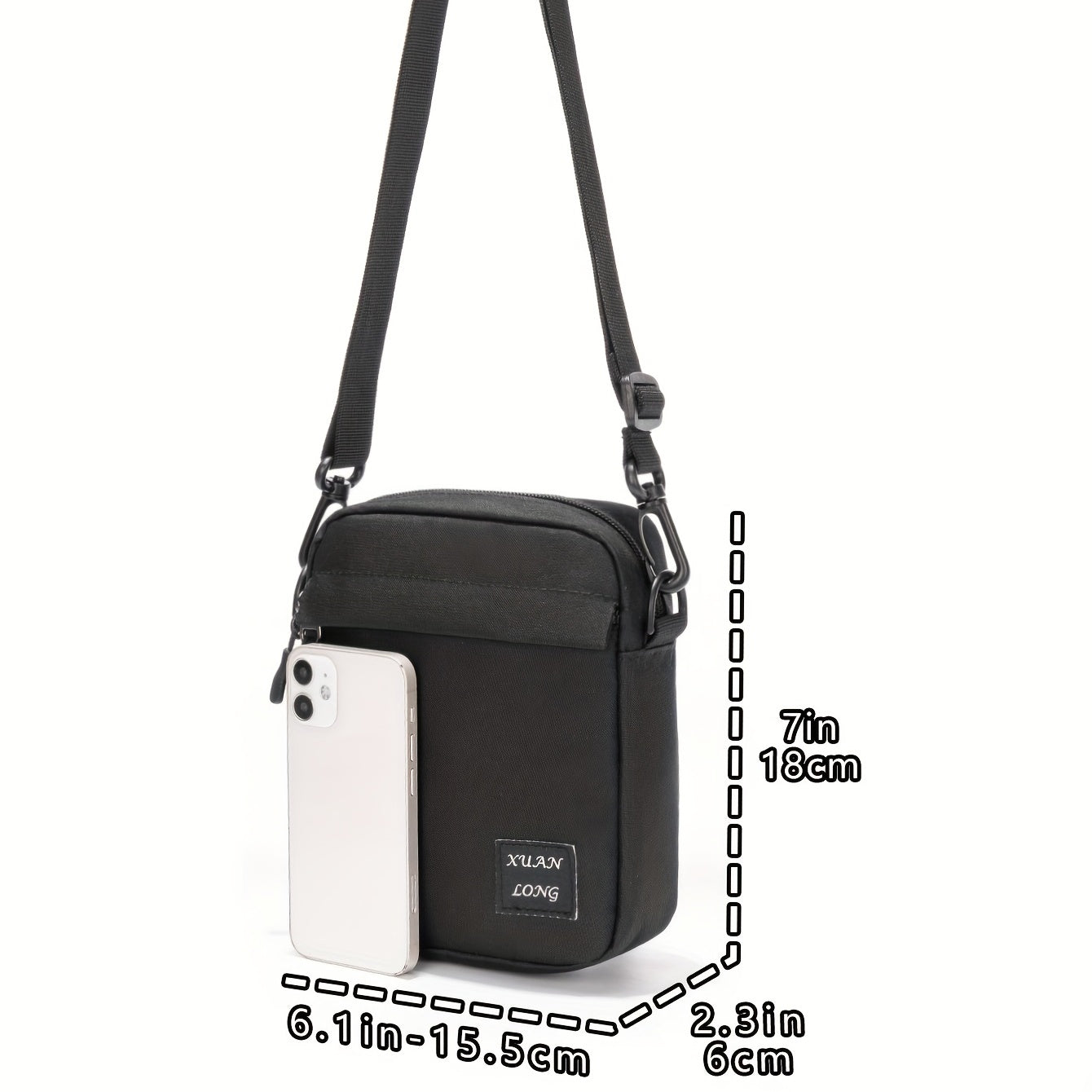 Men's Crossbody Chest Bag Casual Mini Sling Bag For Outdoor Sports Travel