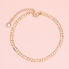 Dainty Twist Knot Anklet Chain Hollow Alloy Link Chain Beach Surfing Jewelry