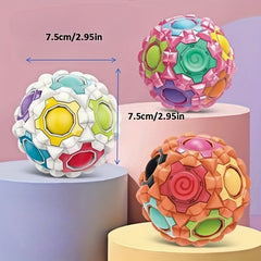 Stress Relief Magic Ball Rounded Corner Press Pinch Puzzle Decompression Ball