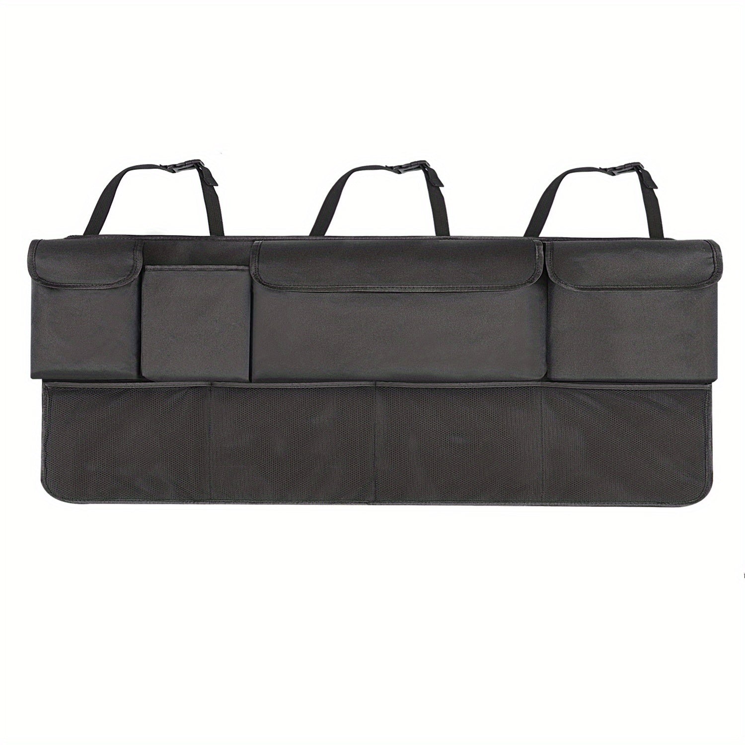 8-Pocket Car Trunk Organizer with Adjustable Straps