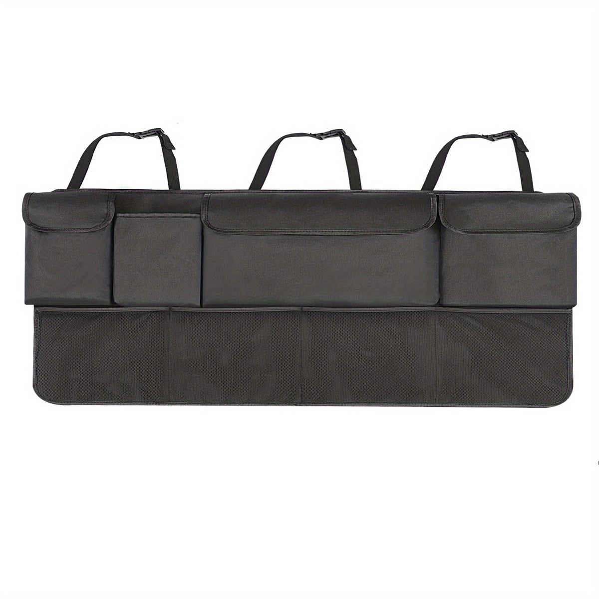 8-Pocket Car Trunk Organizer with Adjustable Straps