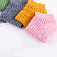 Girls Kids Mesh Breathable Low Cut Ankle Socks