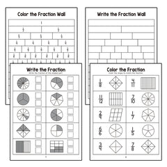 LACHILLY'S Fraction Learning & Practice Workbook 3-4 Math