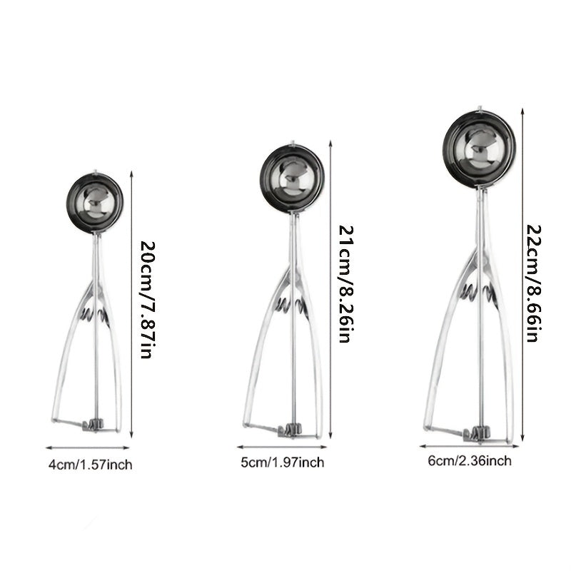 Stainless Steel Ice Cream Ball Scoop Fruit Scoop