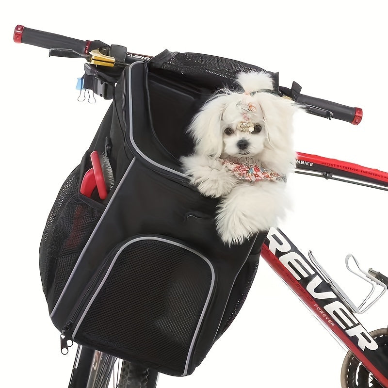 Pet Carrier Bike Basket Bag Multifunctional Dog Cat Backpack