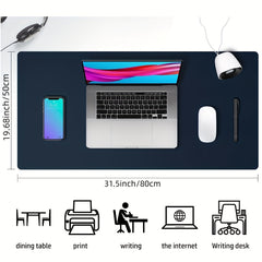 PU Leather Office Pad Protector Mousepad Waterproof Desk Writing Board