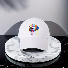 Pure Lips Pattern Men's Baseball Cap Outdoor Unisex Party Hat