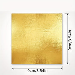 100 Sheets Golden Leaf Metallic Copper Foil for Arts and Crafts