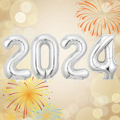 4pcs 40 81 Number Foil Balloons Christmas Year Party Decorations Navidad