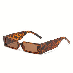 Rectangular Small Frame Sunglasses With Case