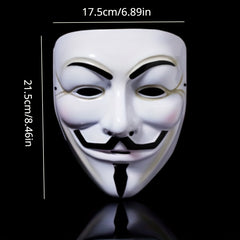 Ghost Dance Street Dance Mask PVC Character Mask Movie Theme V Face Mask