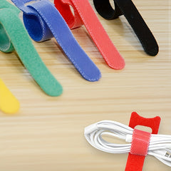 50-100pcs Reusable Cable Ties Colored Plastics Nylon Wrap Zip Bundle Ties T Type