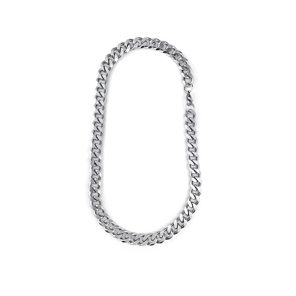 24IN Titanium Steel Cuban Chain - No Rust or Fading