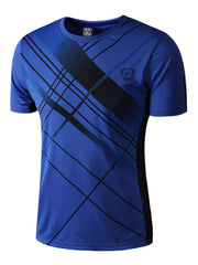 Men's Sport Tee Shirt Dry Comfort Performance Tennis Golf Bowling