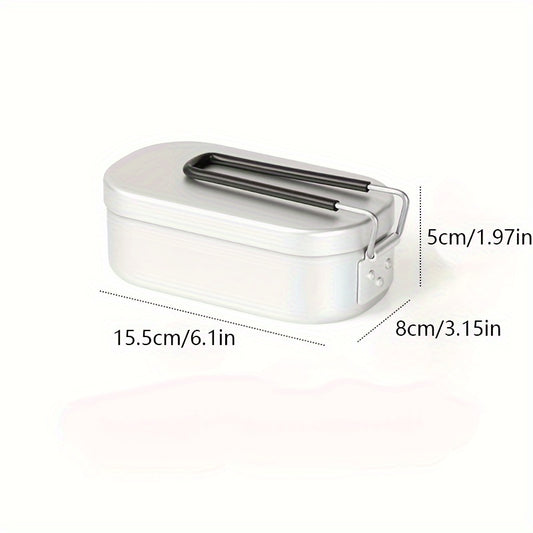 Aluminum Lunch Box Set Portable Foldable Heatable Bento Box