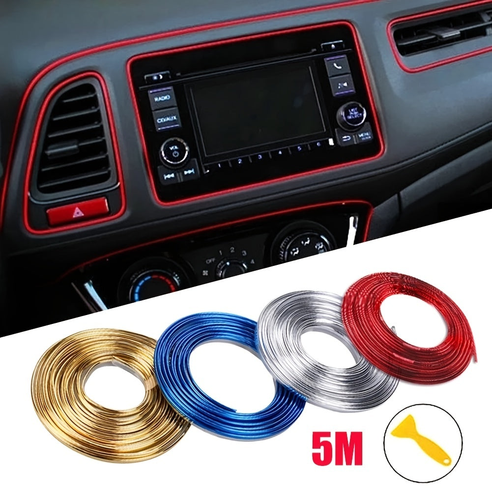 Universal Car Moulding Decoration Strips 5M Interior Auto Cover Trim