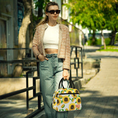 Sunflower Insulated Lunch Bag for Work School Picnic