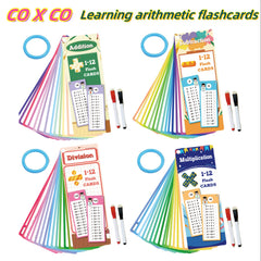 60 Sheets 4pc Math Flashcards Bundle: Add, Subtract, Multiply, Divide