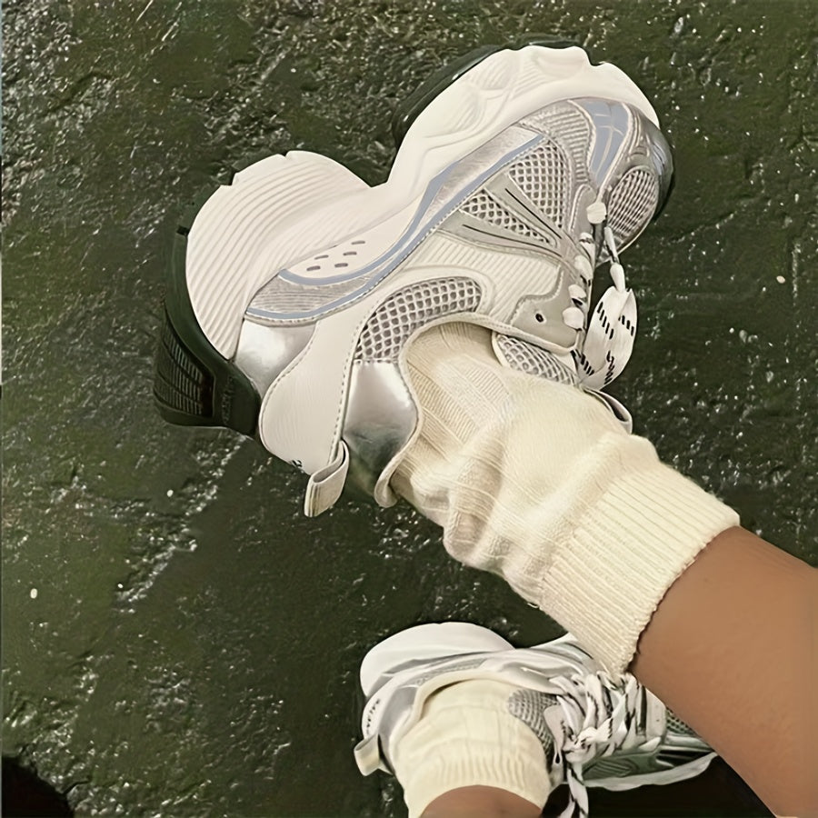 Thick Bottom Chunky Sneakers Breathable Sport Shoes