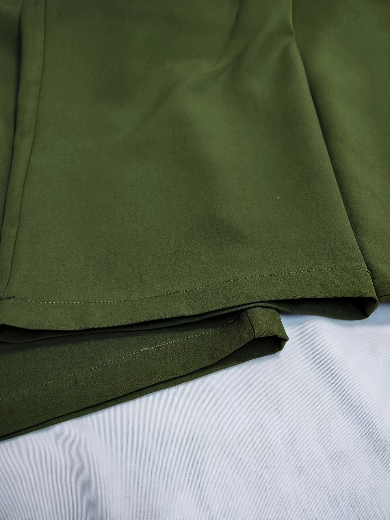 Layered Warp High Rise Straight Leg Trousers