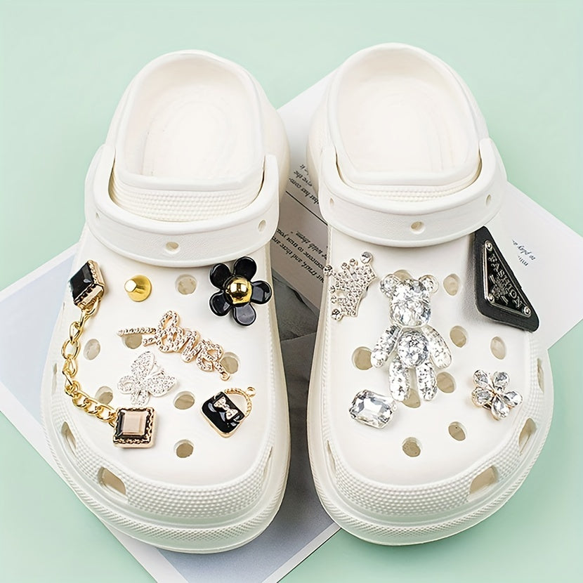 11pcs Bear Series Shoe Charms For Clogs DIY Shoes Accessories