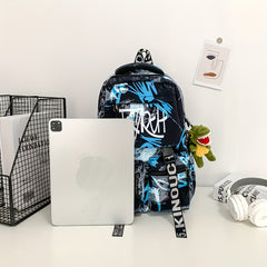 Large Capacity Functional Shoulder Backpack Multiple Pocket Student Bag