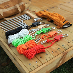 Adjustable Tent Rope Pulley Reflective Camping Wind Rope Adjuster