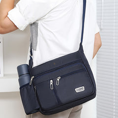 Nylon Casual Briefcase Functional Storage Organizer Messenger Bag