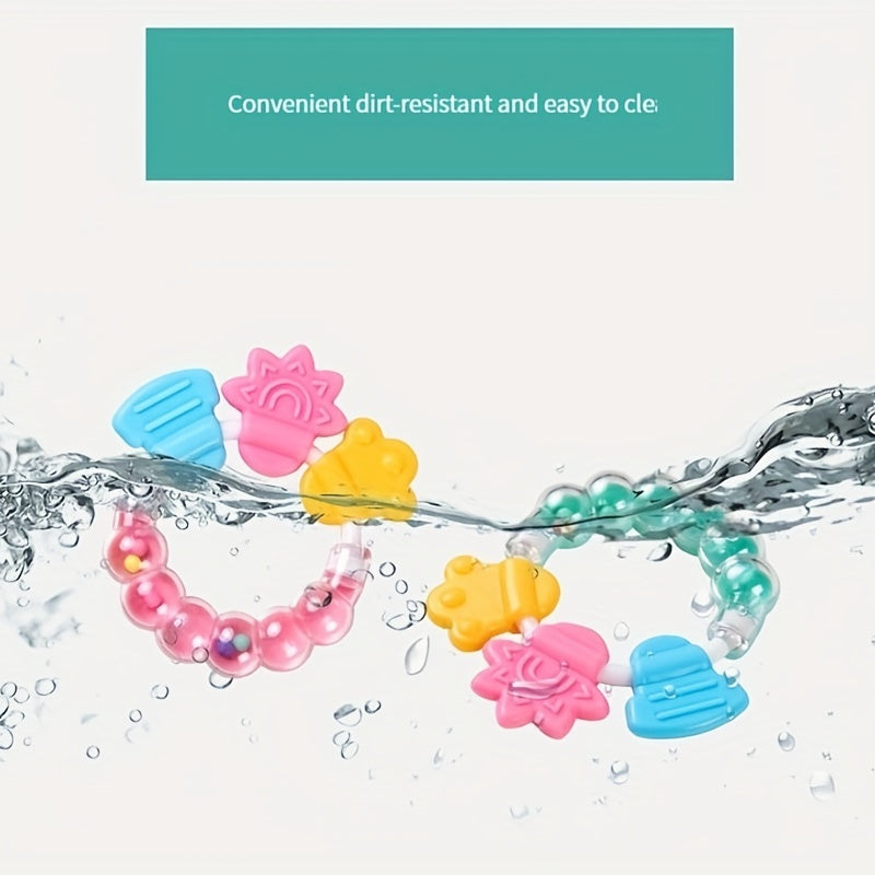 Baby Silicone Teether Molar Stick Rattle Toy