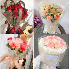 Transparent Flower Packaging Glass Paper Waterproof Bouquet Wrap
