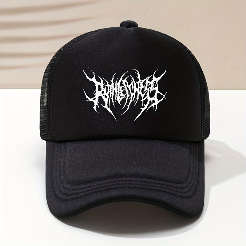 Thorns Print Baseball Cap Men's Summer Sunshade Trucker Cap