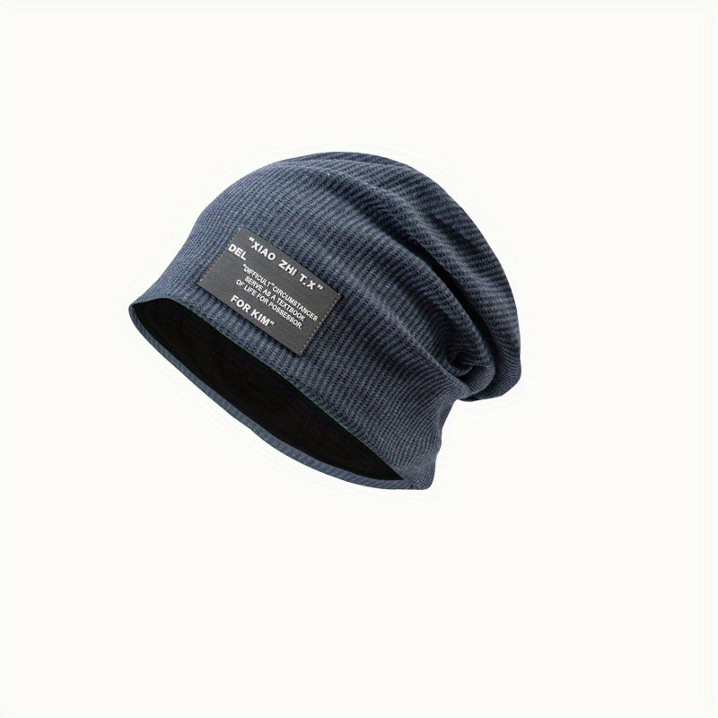 Striped Knit Slouchy Beanies for Women & Men Lightweight Hat