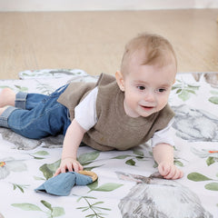 Wooden Teething Ring for Babies 6-12 Months BPA-Free Soothing Toy