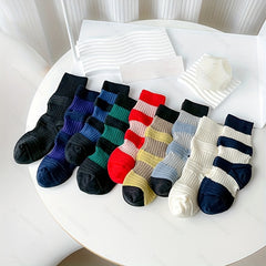 Women's Navy Texture Socks