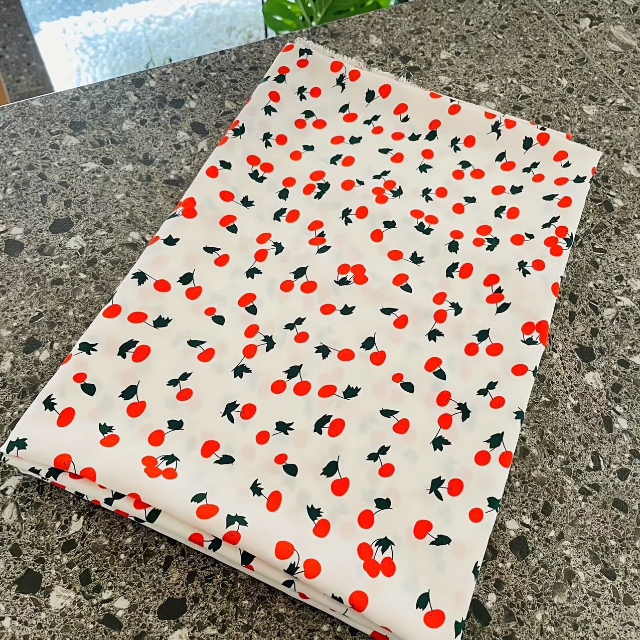 Cherry Pattern DIY Fabric Set - 1pc